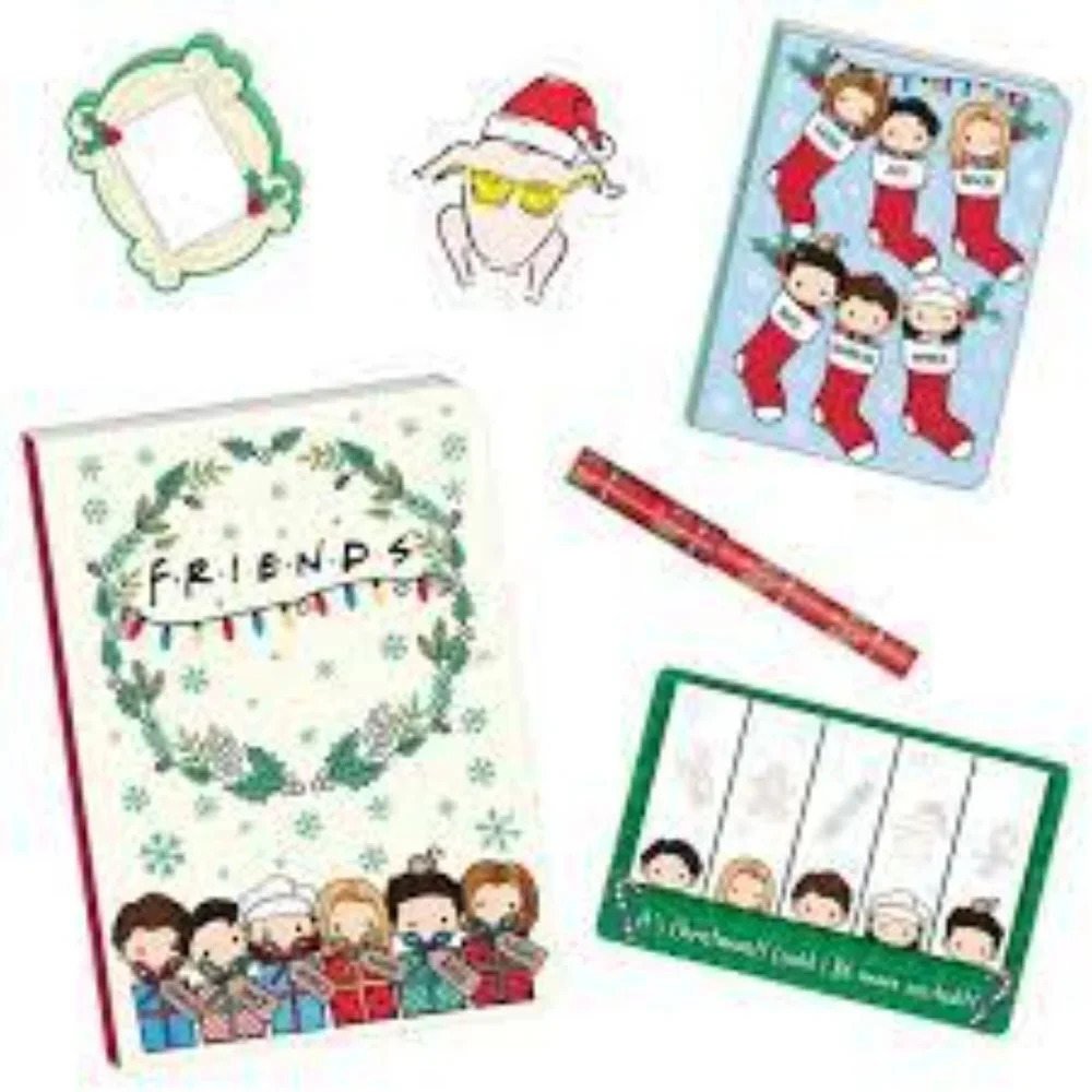 Friends the Television Series Christmas Journal Gift Set, 10 Pieces - New